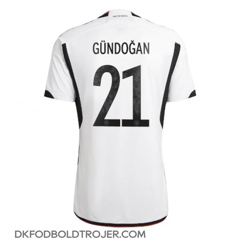 Billige Tyskland Ilkay Gundogan #21 Hjemmebane Fodboldtrøjer VM 2022 Kortærmet